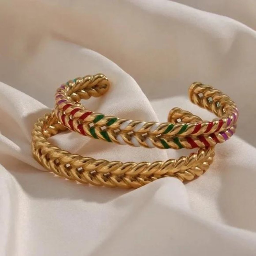 NEW 18K GOLD ADJUSTABLE BRACELET, NICE BRACELET, CUTE BRACELET - Picture 1 of 7